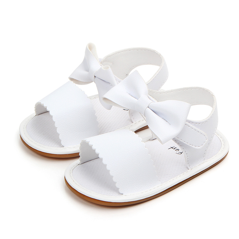 Summer new style 0-1 year old girl baby bow PU soft-soled walking shoes and infant sandals wholesale 0960 pic 9