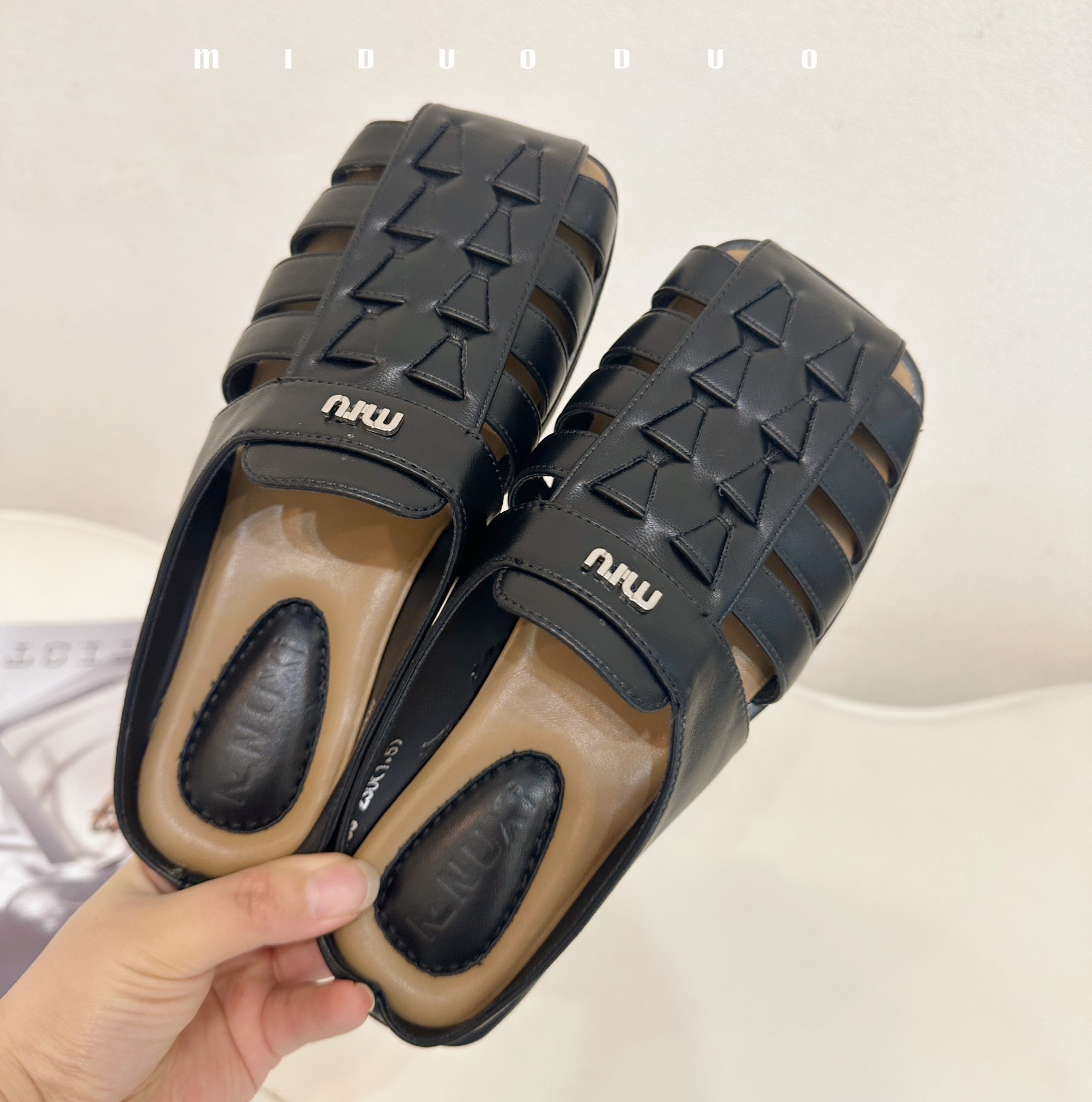 包头平底女士夏季外穿后空编织罗马鞋2024新款软底透气舒适凉拖鞋详情6