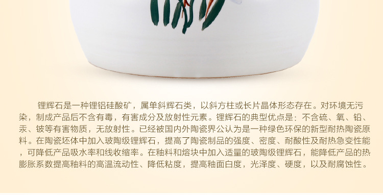 Orchid stewed pot, stone pot, clay pot, open flame, household ceramic pot, open flame, high-temperature resistant stewing pot for health preservation pic 8