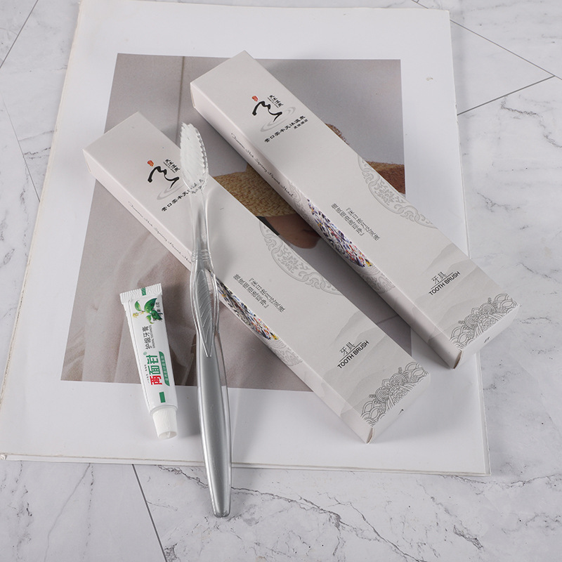 Wholesale of disposable hotel and homestay product card boxes, toiletry sets, and soft-bristled disposable toothbrush card boxes pic 8