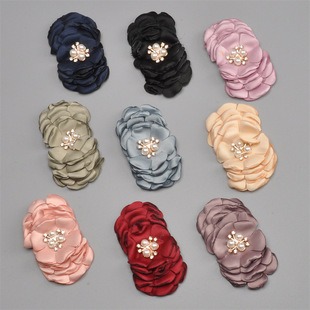 烧边花朵服装辅料衣服婚纱摄影裙子装饰手工diy小花发夹头饰鞋花详情2