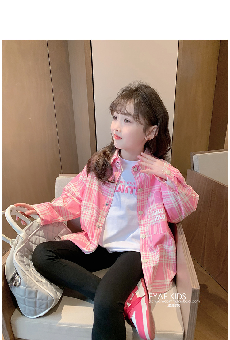 2024春装新款女童衬衣儿童衬衫洋气早春休闲长袖宝宝条纹上衣详情20