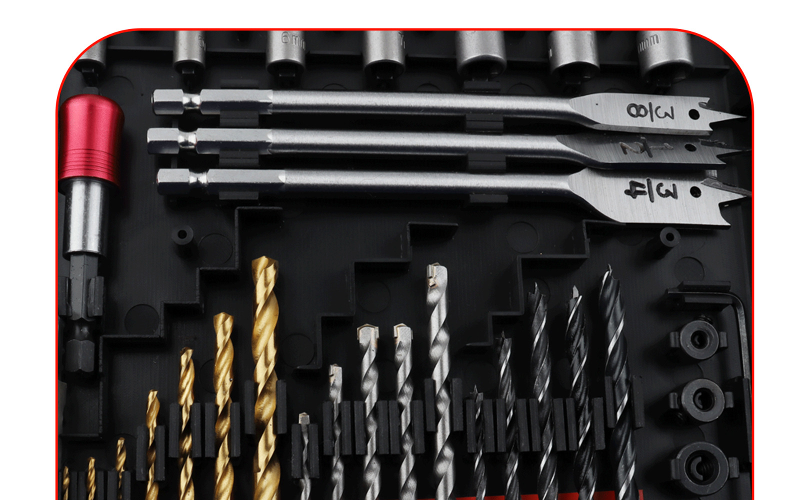 318件套多功能工具箱套装 螺丝刀麻花钻套筒批头维修打孔五金工具详情10