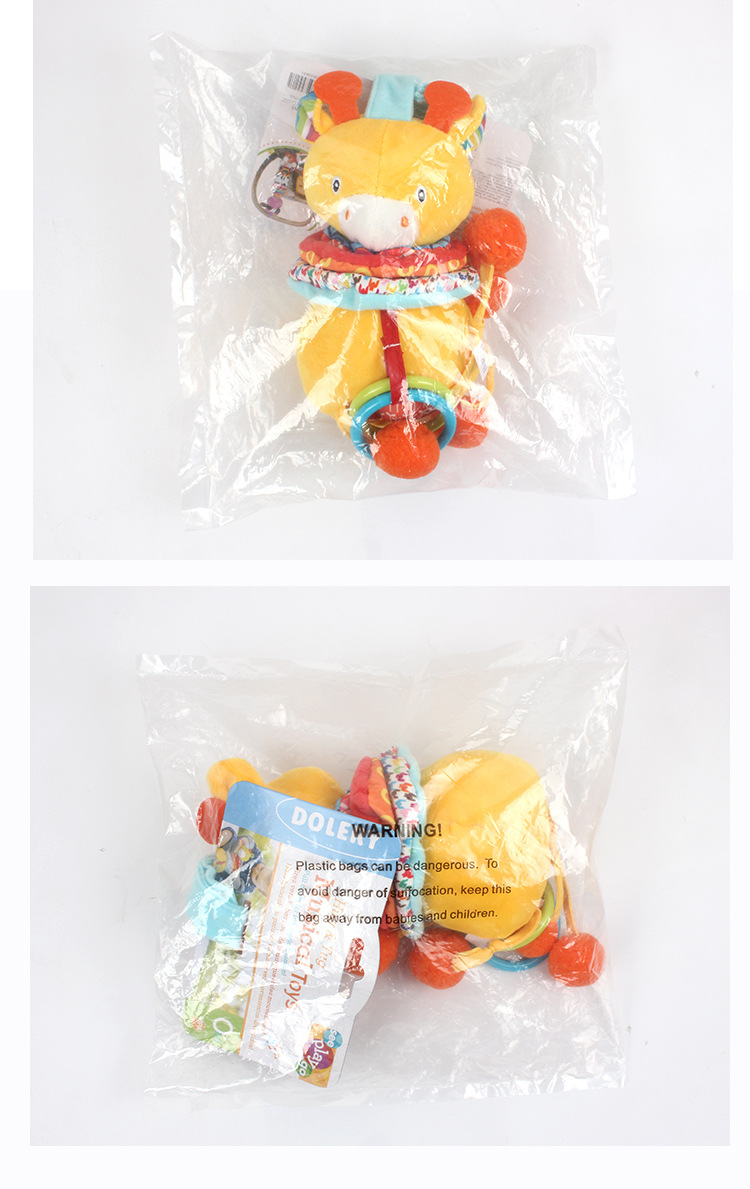 Bebé animal música pull bell car colgante sin batería baby cart colgante bell peluche juguete pic 21