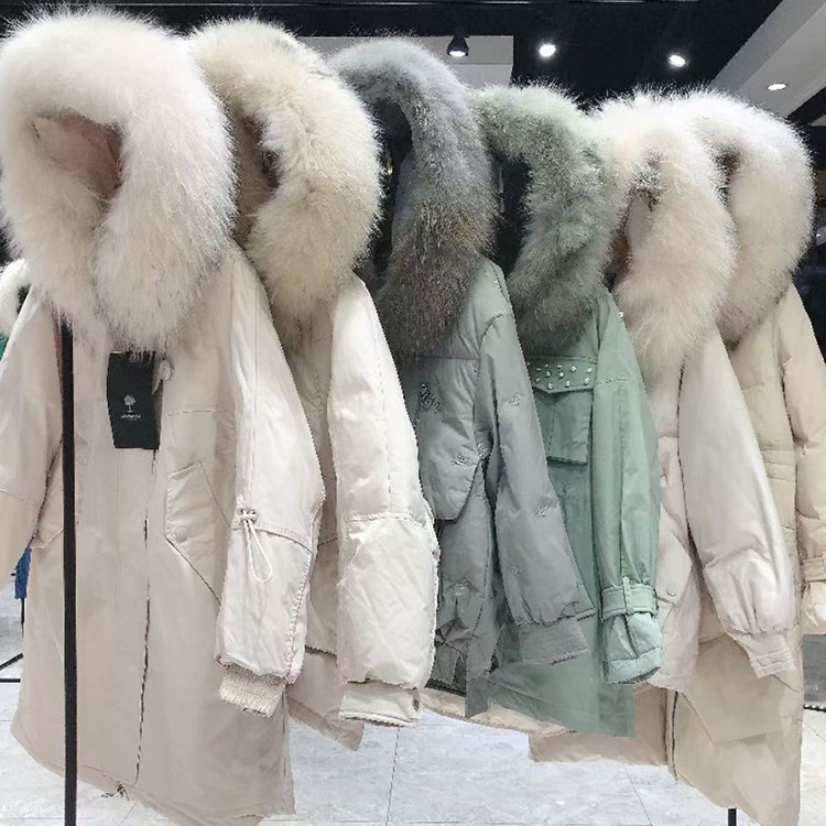 Trece líneas corte marca gran cuello peludo abajo chaqueta mujer wholesale inman marca outlet outlet mujer invierno 2022 pic 9