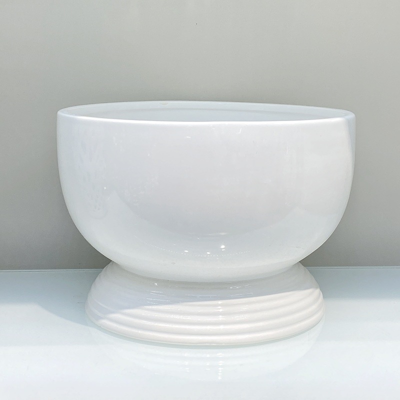 蝴蝶兰花盆盆景专用艺术纯白圆形椭圆形大花盆家具装饰盆栽花盆容器花瓶摆设摆件金堡花瓶详情7