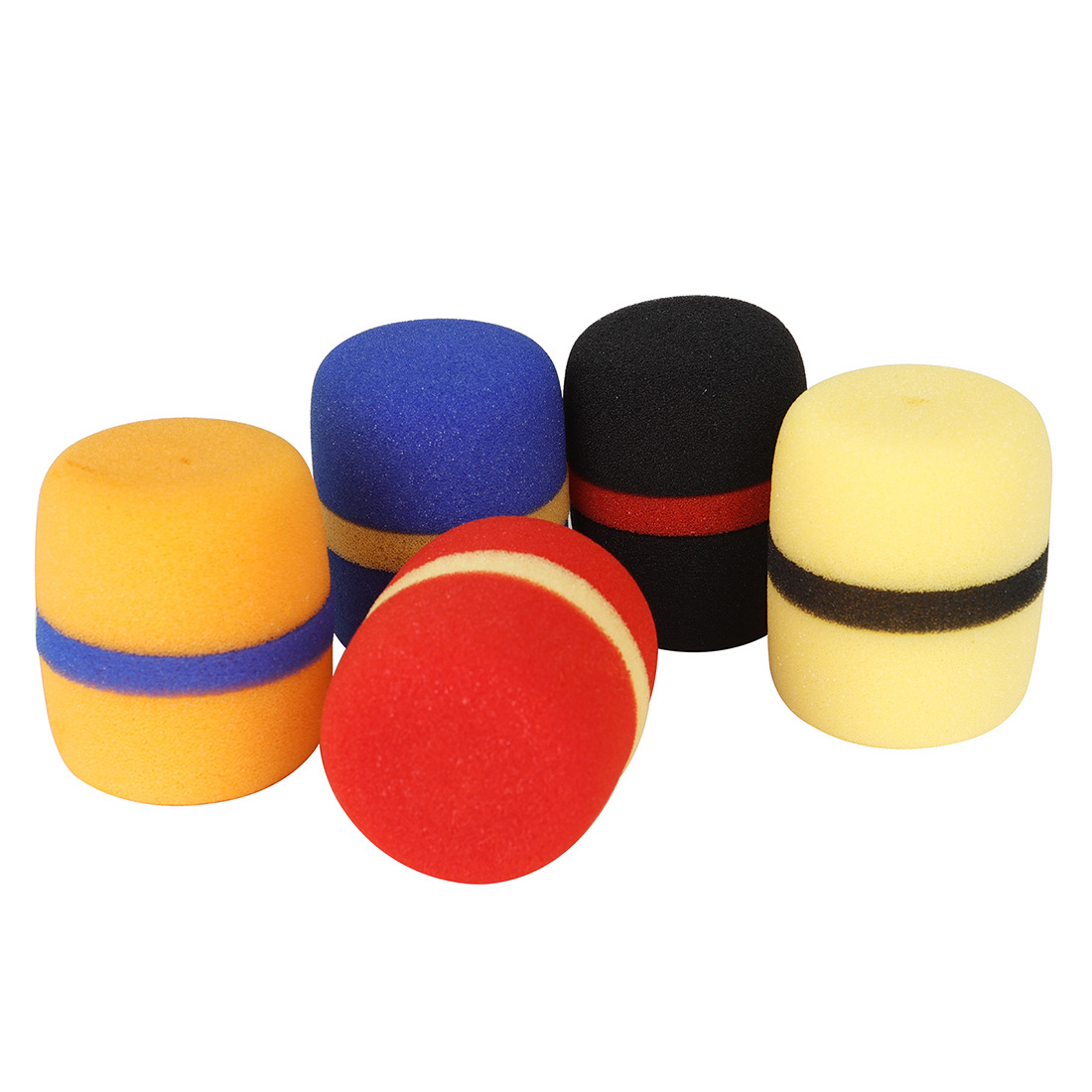 Thickened color ring microphone sponge cover, windproof and shockproof case, 5 pieces of non-disposable microphone sponge cover pic 11