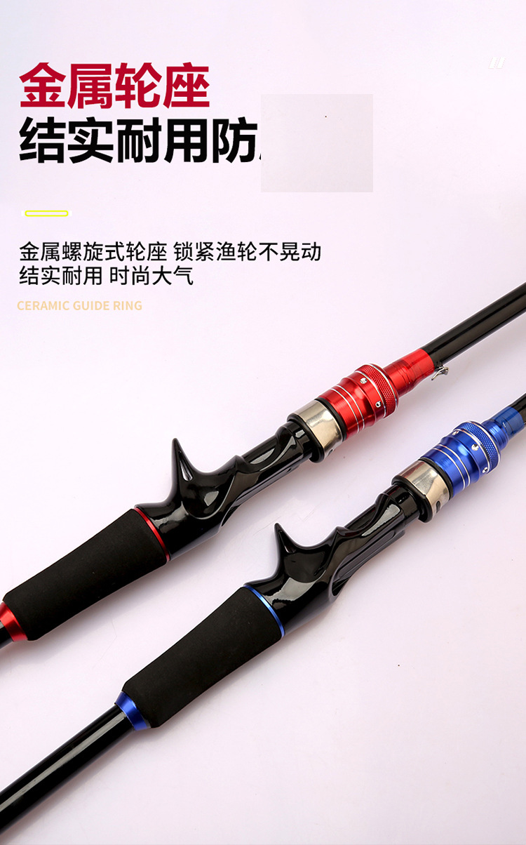 Cross-border fiberglass reinforced plastic Lull rod insert joint rod ML adjustable lull rod foreign trade Amazon long-distance throwing road sliding rod fishing rod pic 19