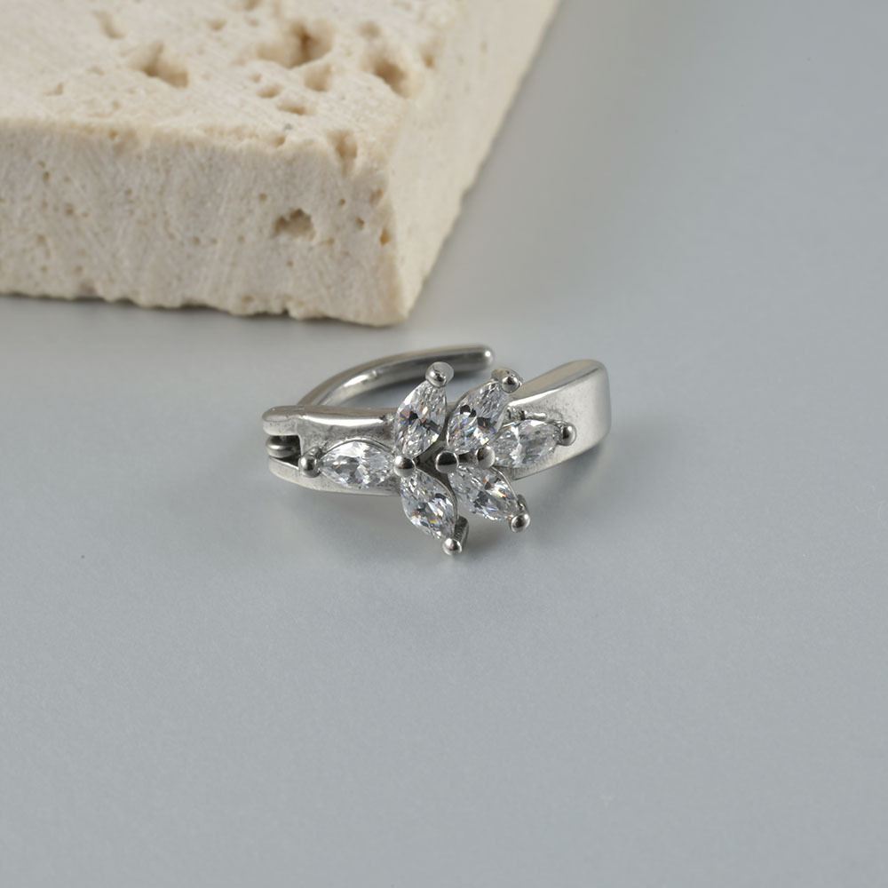 跨境不锈钢弧形肚脐钉 花朵马眼耳骨钉 圆形猫咪锆石弯杆肚脐扣详情14