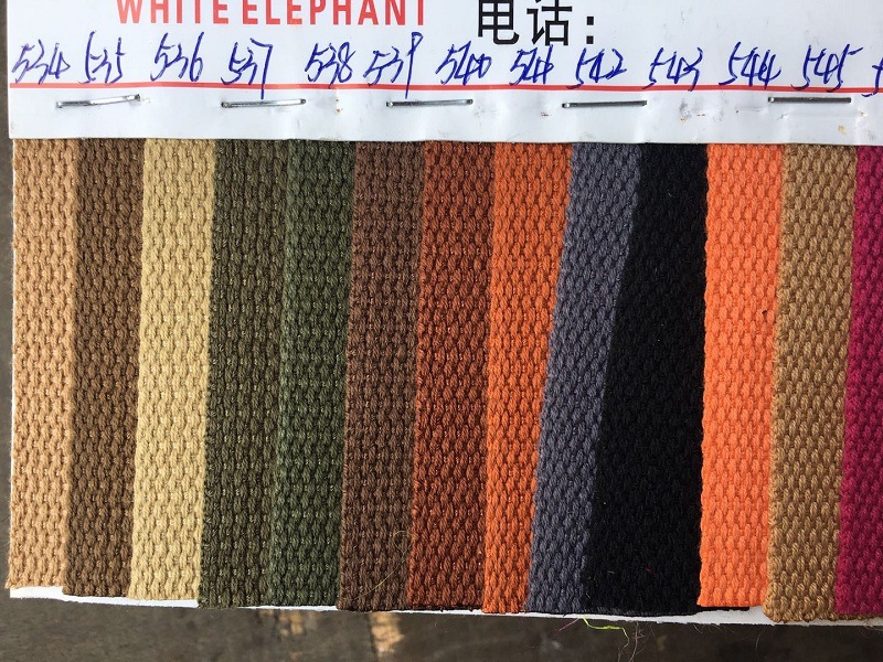White Elephant manufacturer canvas bag cotton strap, black and colorful yoga strap, backpack hand strap, eco-friendly polyester-cotton woven strap pic 4