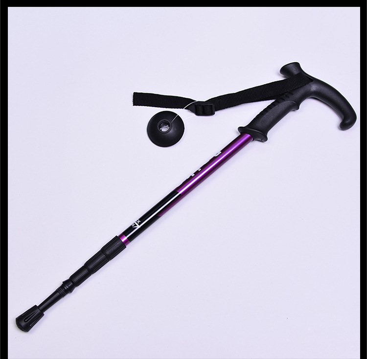 铝合金老K四节避震轻量级登山杖拐杖徒步双用手杖户外用品详情13