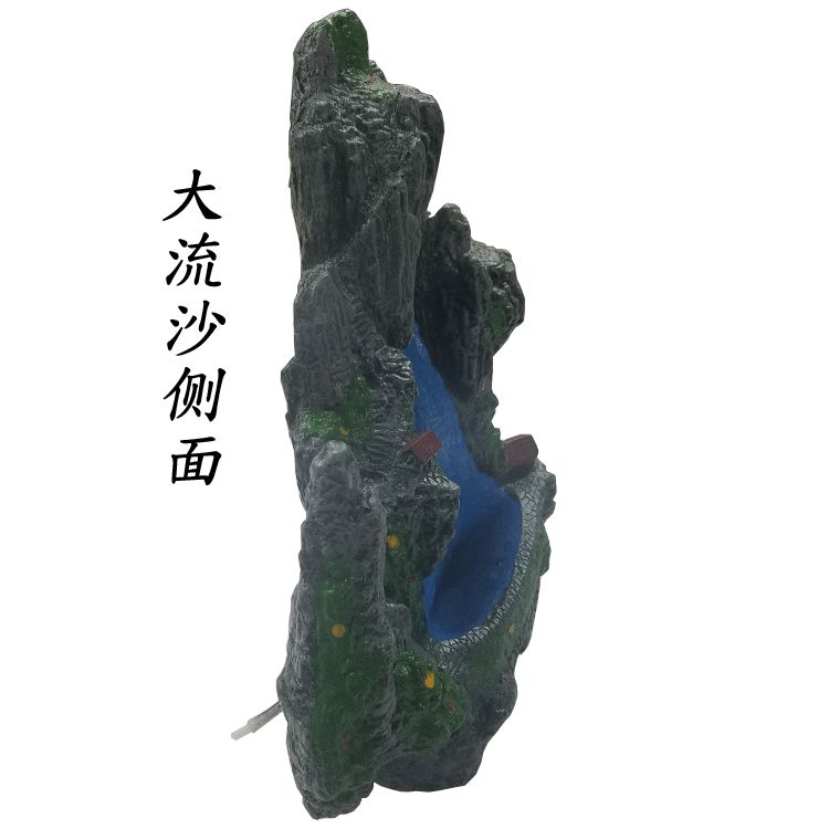 水族用品批发厂家批发鱼缸假山树脂造景装饰品瀑布流沙摆件详情38