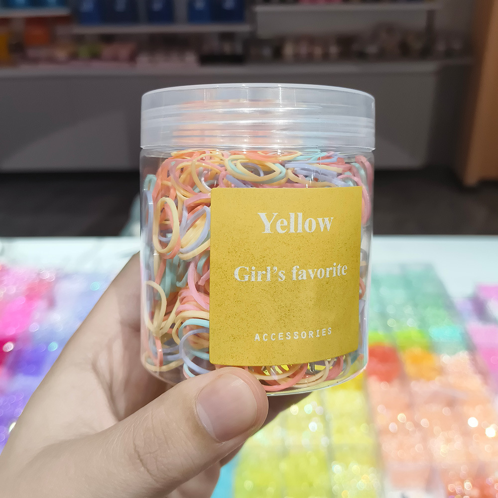 一次性扎头发彩色皮筋圈儿童发圈头饰高弹力橡皮筋发绳饰品批发详情12