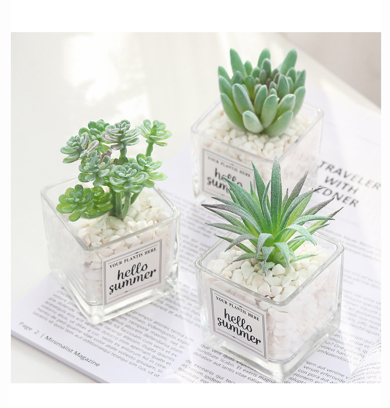 北欧绿植物仙人掌多肉假花装饰摆件客厅摆设办公室桌面小盆栽详情9