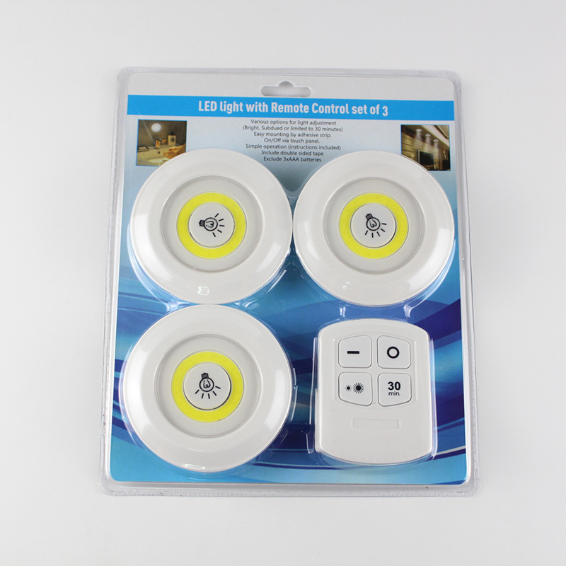 COB remote control sensor pat light, bedside milk feeding light, bedroom wardrobe cabinet light, touch night light pic 2