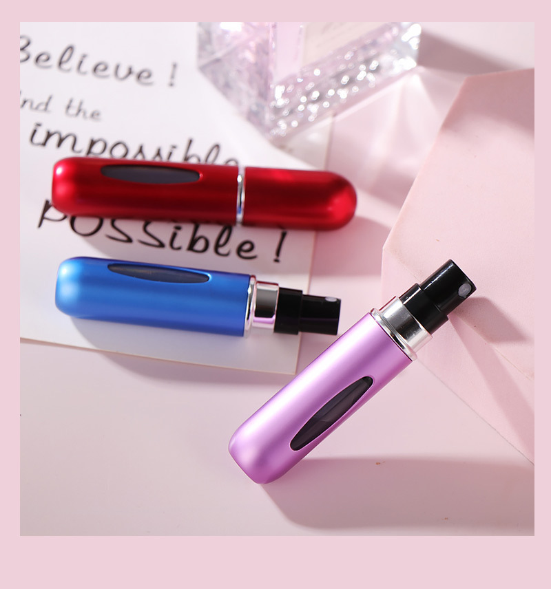 In stock: 5ml bottom-filled perfume spray bottle, aluminum foil recyclable perfume filling bottle, portable cosmetic bottle pic 4
