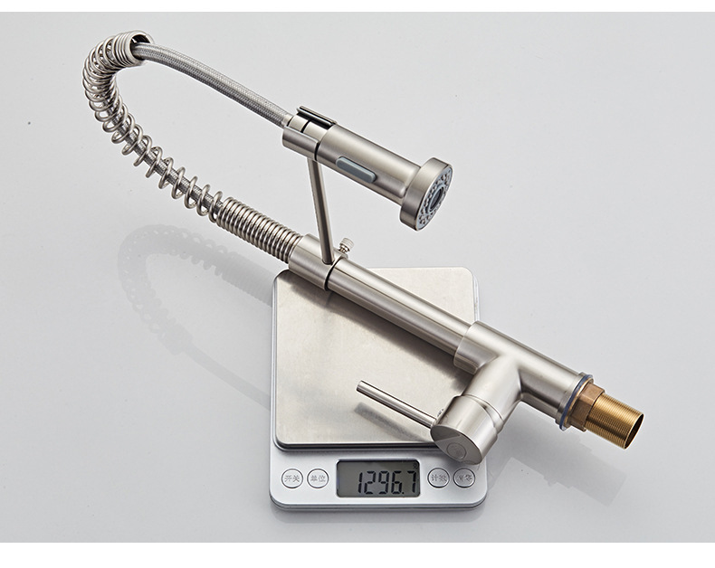 Foreign trade copper telescopic universal faucet spring faucet extender pressure-increasing rotating anti-splash faucet pic 24