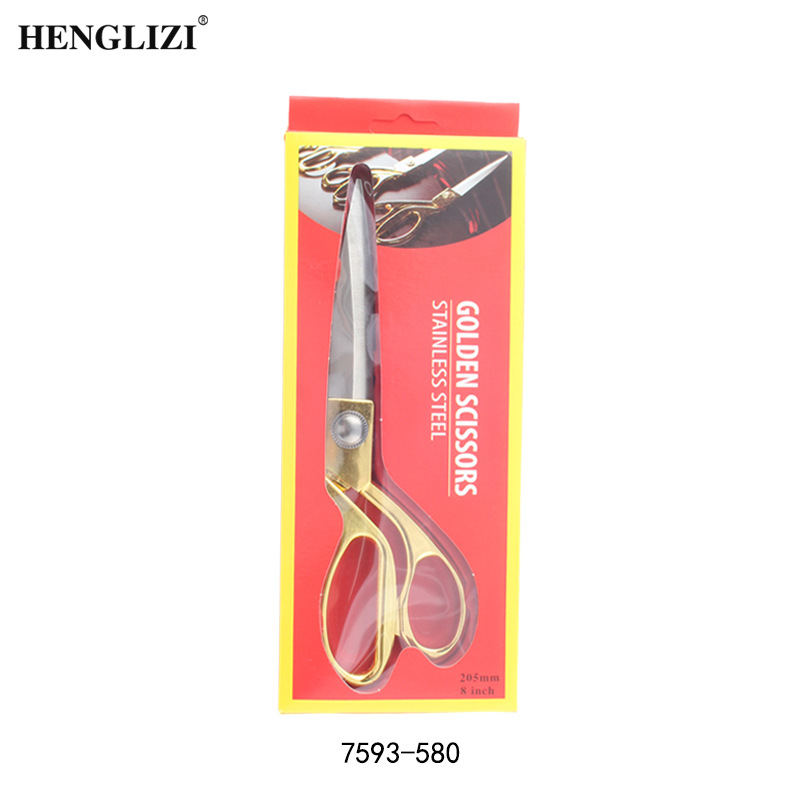 Cross-border opening ribbon-cutting scissors, ribbon-cutting ribbons, stainless steel, large handle golden scissors for festive occasions and weddings pic 9