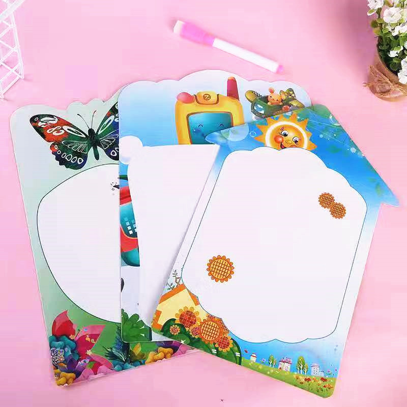 厂家直销儿童写字板画画板双面纸板写字板带笔可擦批发两元店货详情1