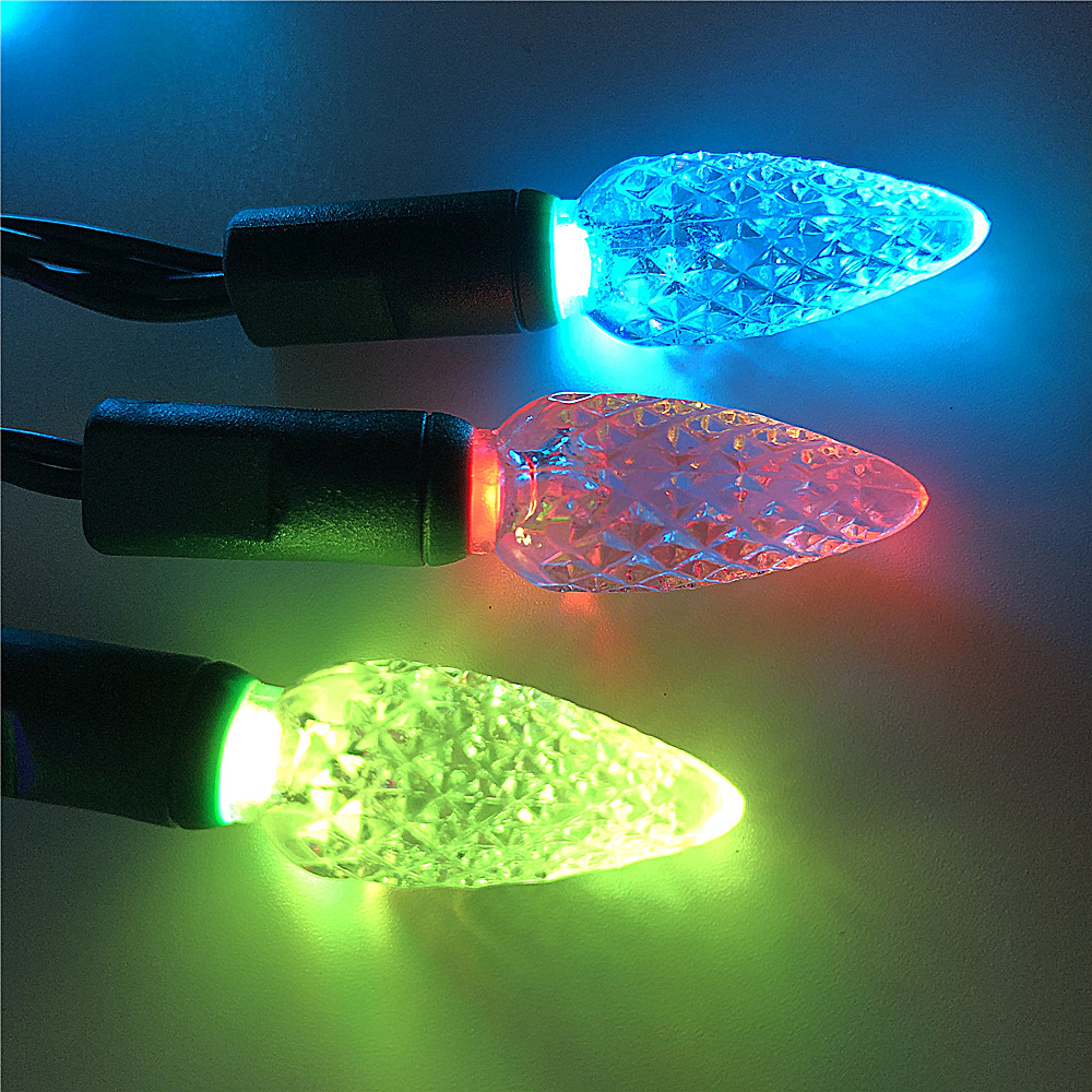 Crossover hot sale rocker control USB strawberry light string 16 colores RGB con bang flash lights navidad al aire libre LED decorativa luces de cadena pic 7