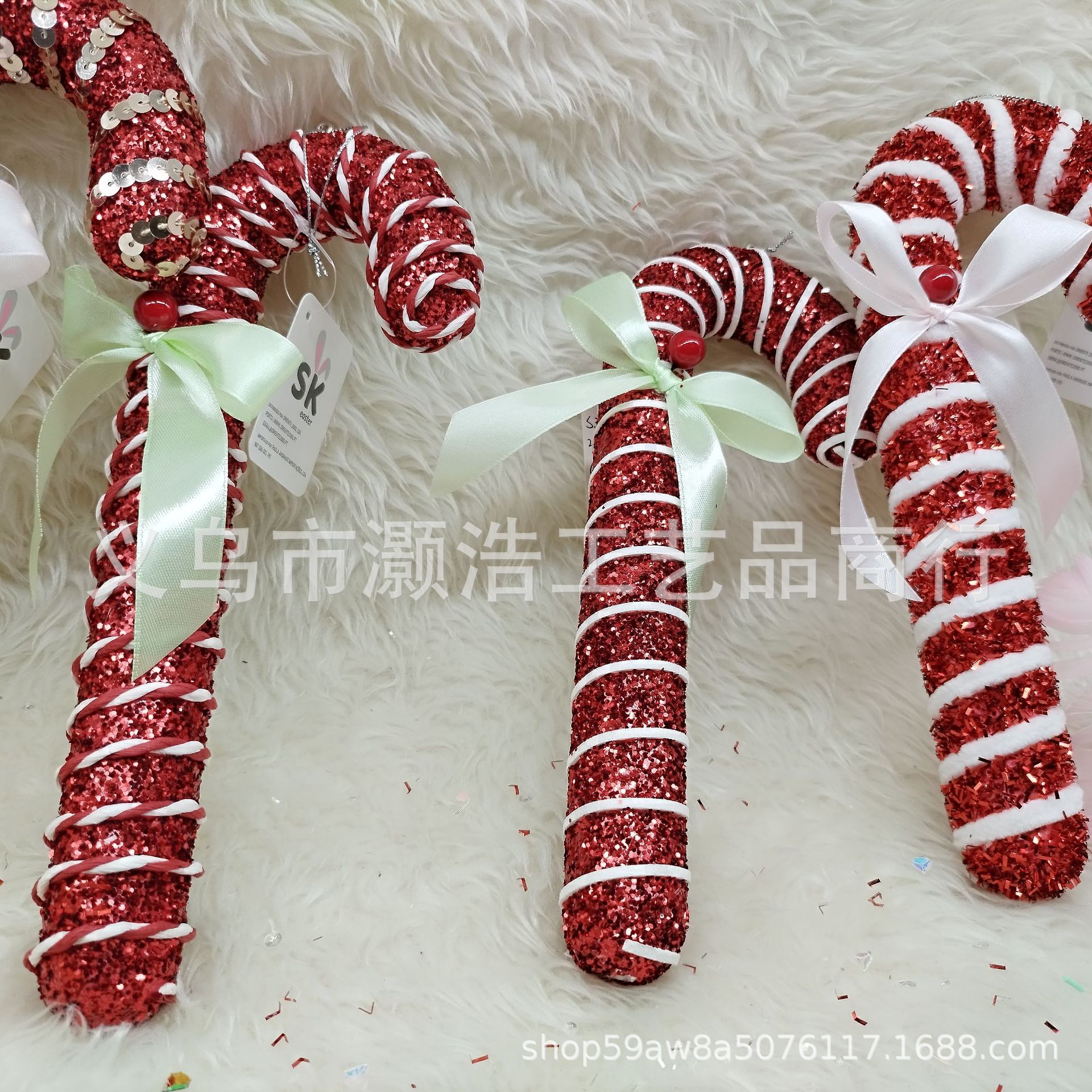 厂家直销圣诞节挂件/装饰品/圣诞拐/圣诞树装饰/圣诞树，场景布置详情2