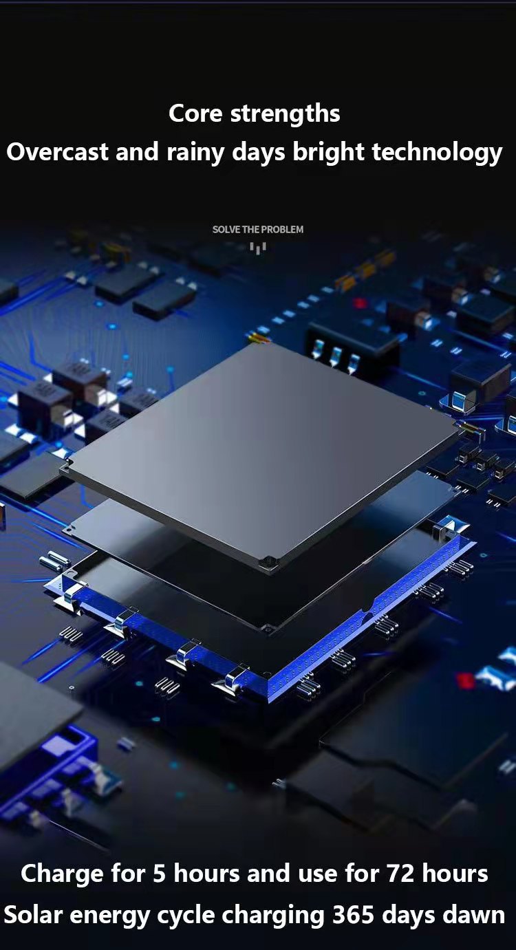 Cross-border new solar human body sensor wall lamp, outdoor split garden lamp 180COB, outdoor fence landscape lamp pic 10