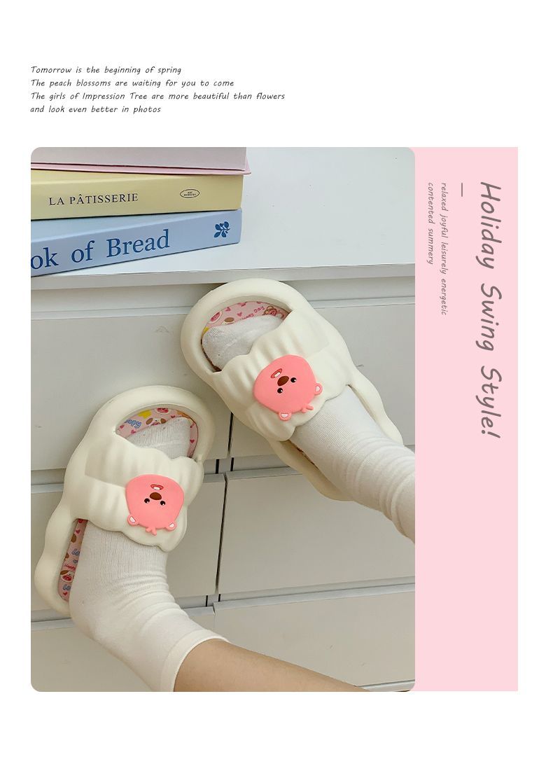 可爱小海狸2024新款花瓣拖鞋女夏外穿ins家居防滑室内凉 拖 浪漫详情9