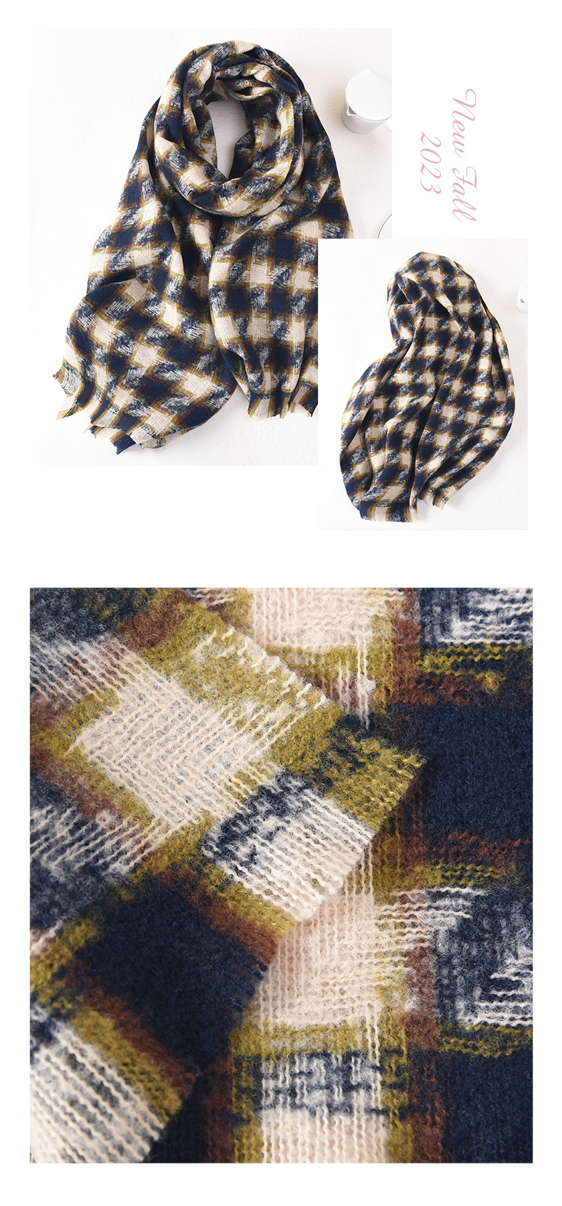 加长围巾女冬季柔软亲肤保暖高级感百搭加厚披肩男士围巾学生礼物详情11