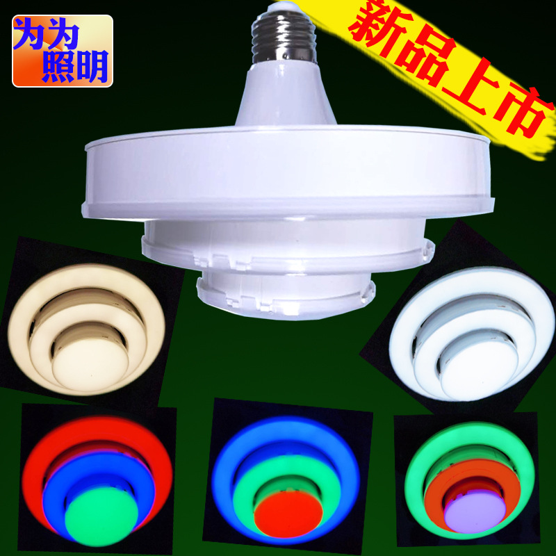Comercio exterior transfronterizo plegable deformable retractable cake light lámpara industrial y minera lámpara plegable E27 bombilla creativa pic 1
