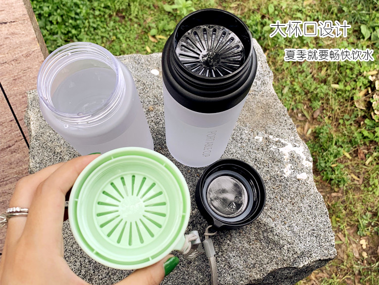 国潮男女学生塑料杯运动便携水杯情侣防摔杯子ins茶杯泡茶家用防平隆详情3