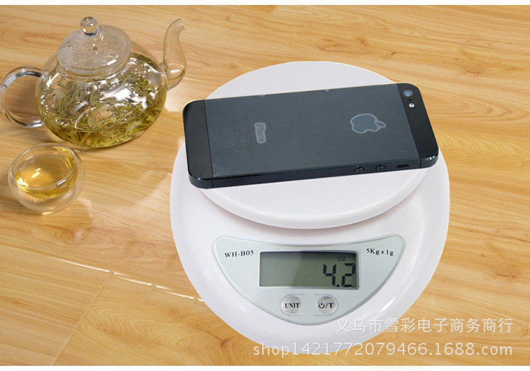 WH-B05 Kitchen electronic scale, 5kg scale, mini baking food scale, household kitchen scale, electronic scale, platform scale pic 12