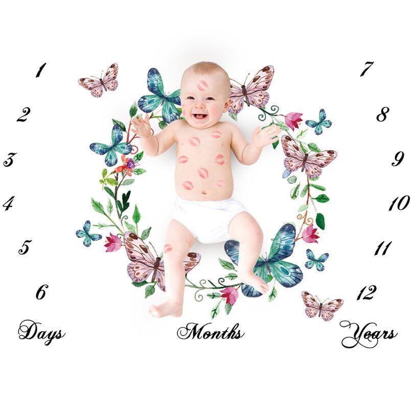 Baby milestone month photography background cloth, baby creative digital photography blanket background cloth, photography props pic 11