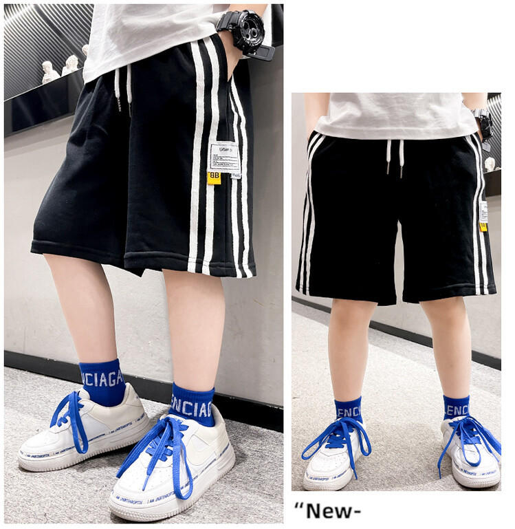 The 2022 new summer loose and stylish cotton capri shorts for boys are a trend of casual summer pants for middle-aged children pic 118