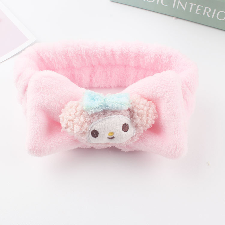 Nuevos productos adorable cartoon peluche arcos aros de pelo accesorios de pelo minimalista lavado facial máscara corset hair band straightlot pic 10