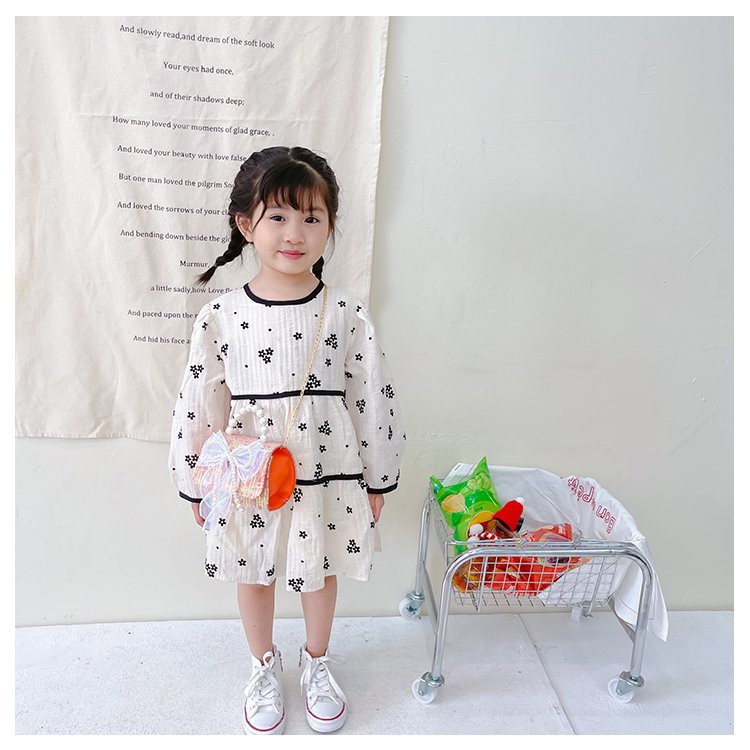 可爱女童斜挎包小香风时尚儿童手提斜背包包公主淑女珍珠包单肩包详情48