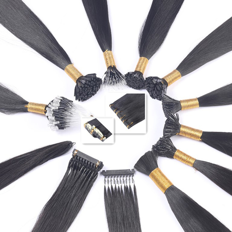 The manufacturer supplies Bangbang hair extensions, real hair extensions without marks, perming and dyeing, real human hair pic 6