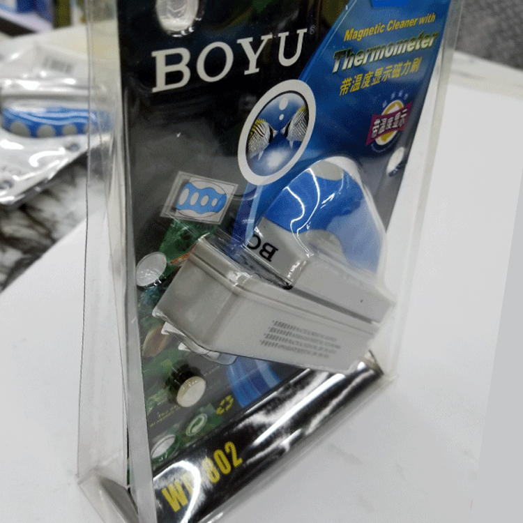 Boyu Aquarium Equipment WD-801/2/3/4/5 Aquarium Fish Tank with temperature display magnetic cleaning brush pic 13