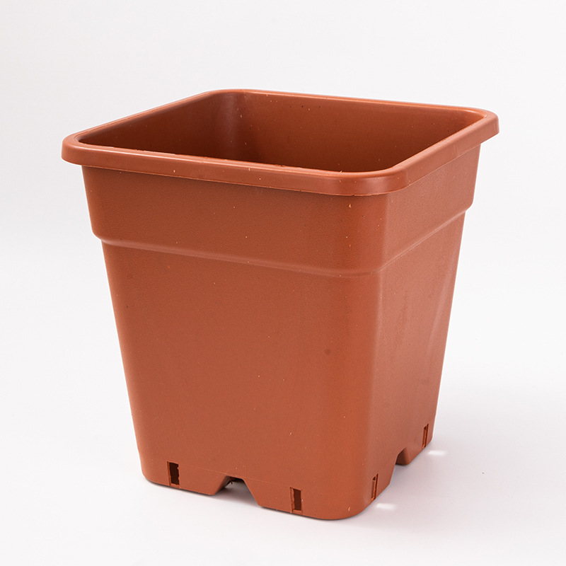 方形加仑盆黑加仑花盆植物园花盆刷漆仿古花盆塑料花盆 方形大花盆 Deepot深型花盆盆栽种植刷漆类详情9