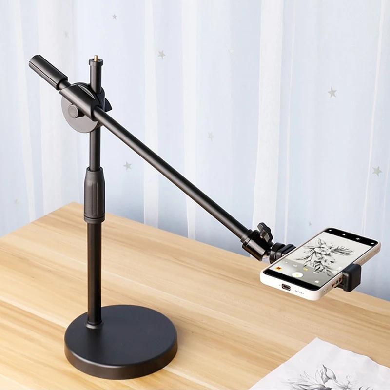 Desktop professional shooting fill light, live streaming online classes, Douyin food anti-shake stick, Internet celebrity selfie, mobile phone overhead shooting stand pic 11