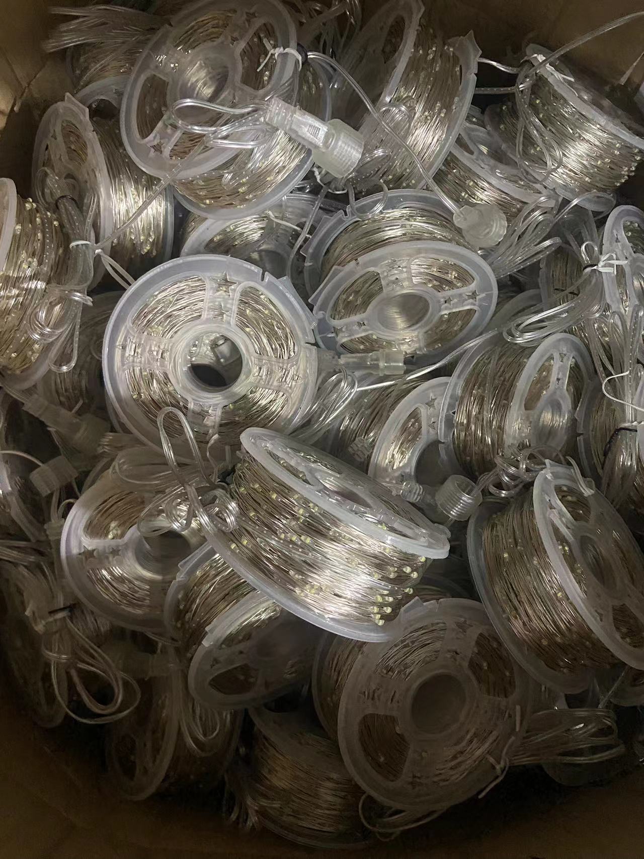 Remote-controlled Christmas tree, green wire LED copper wire light, star color light, string light, starry sky, courtyard green plant, rattan flower wreath light pic 35