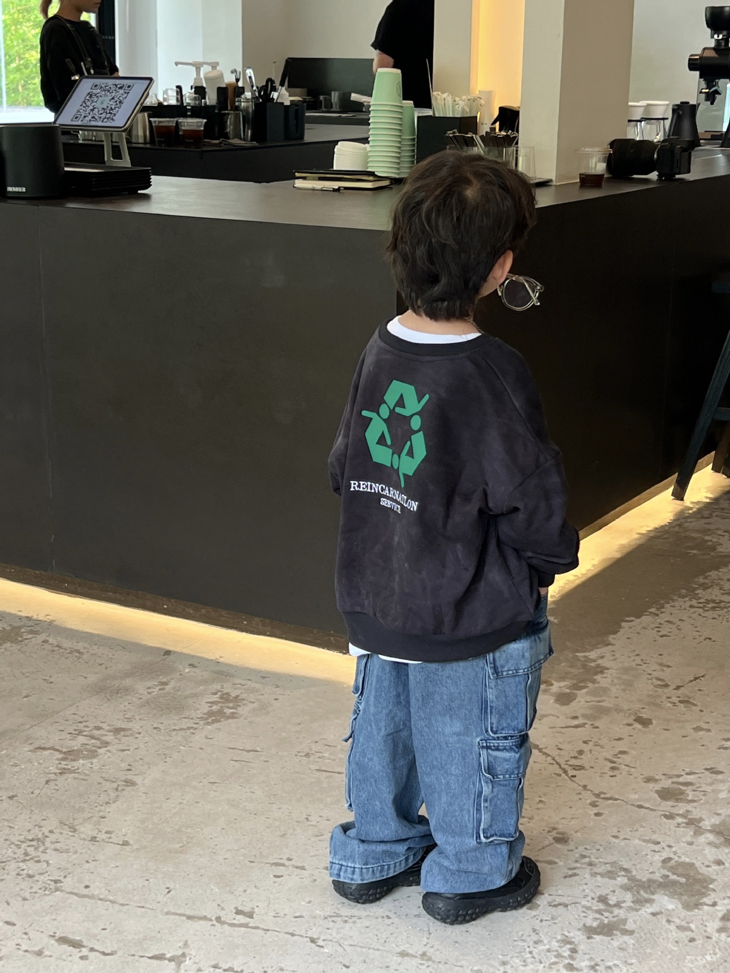 泰如2023秋季新款儿童时髦工装牛仔裤男童韩版洋气休闲裤宝宝长裤详情18