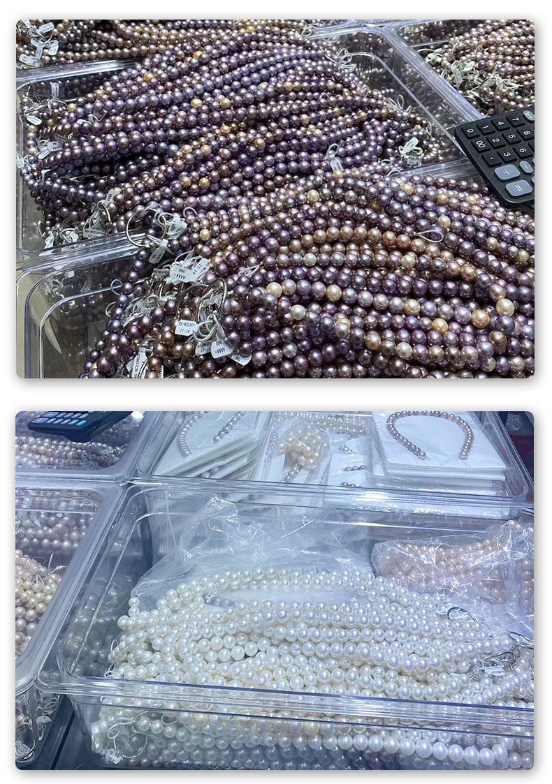 轻奢天然淡水极光珍珠女耳坠 18K注金小众简约复古设计感耳坠耳钉详情2