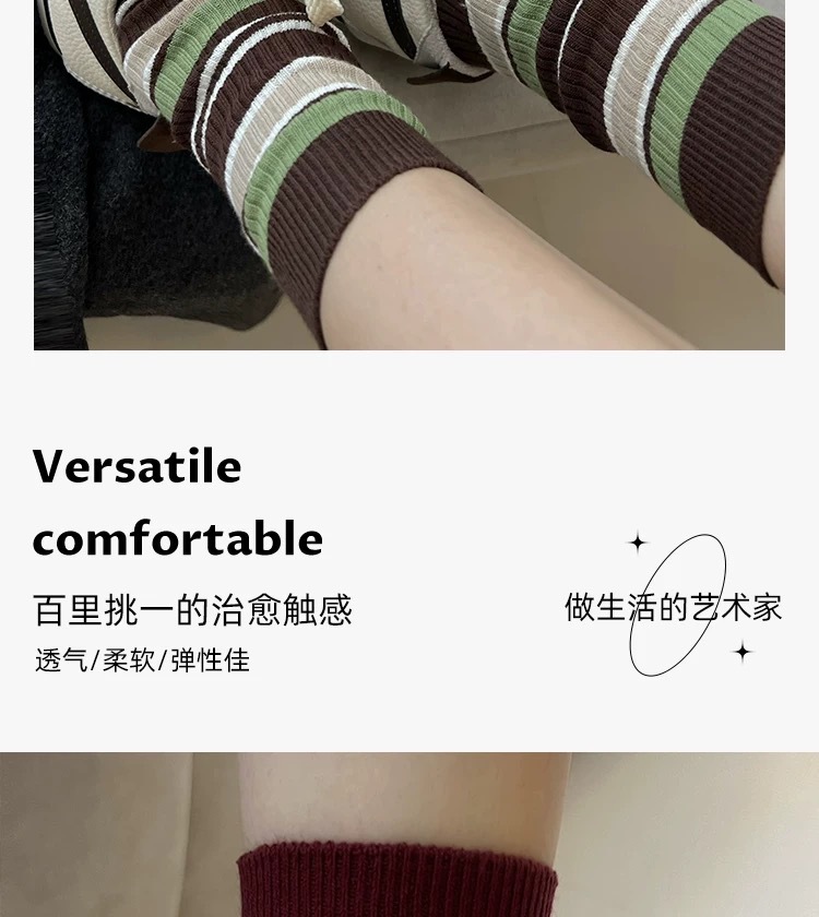 Calcetines stand one piece generation vintage crash color calcetines rayas medias de mujer ins tidal otoño invierno algodón personalidad academia viento largo staps staps calcetines one piece generation pic 23
