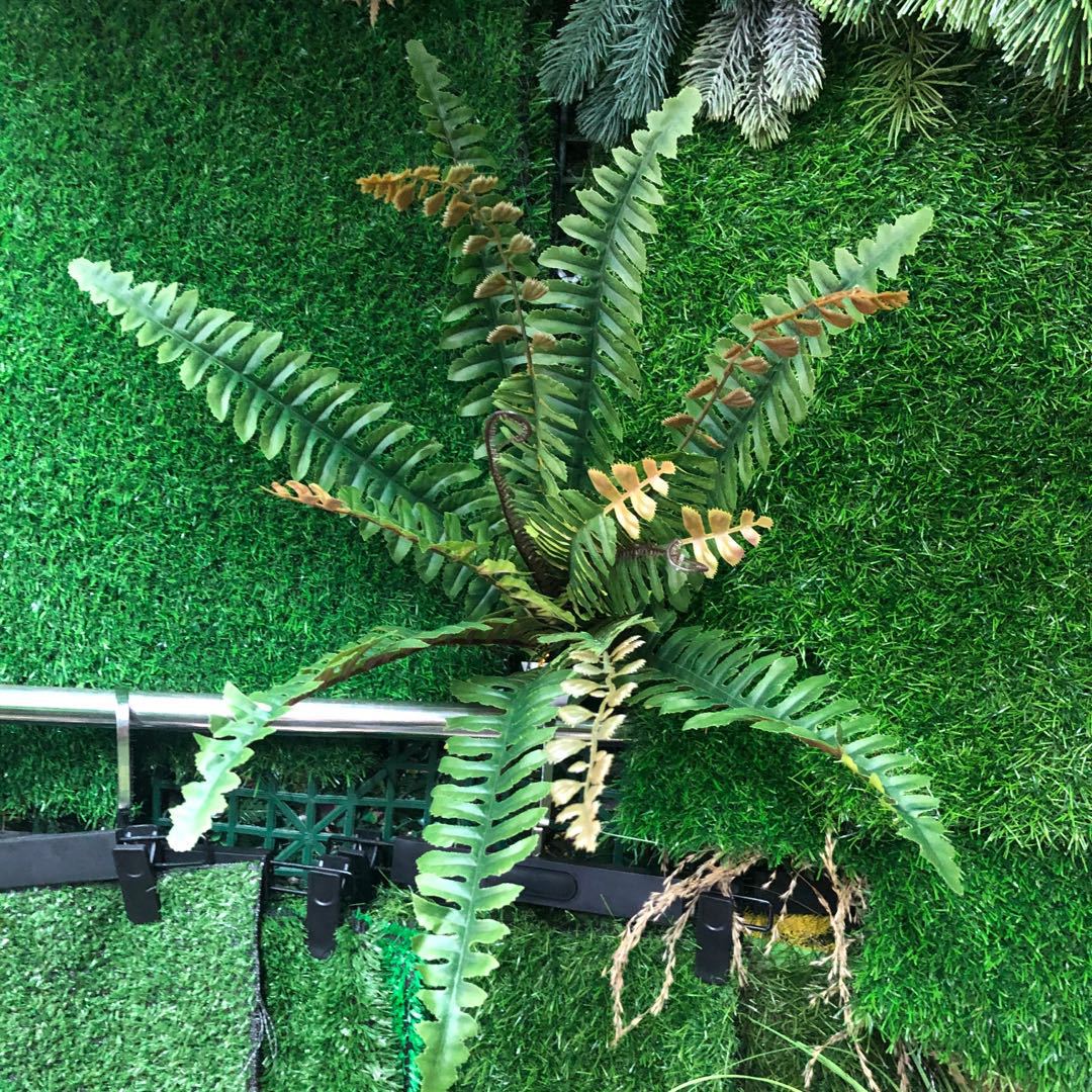 Artificial fern grass, Persian grass green, leaf green grass, row grass, artificial green plants, artificial plants, plant wall accessories, artificial grass, artificial flowers, artificial lawns, artificial trees, artificial vines, artificial flowers, artificial green pic 4
