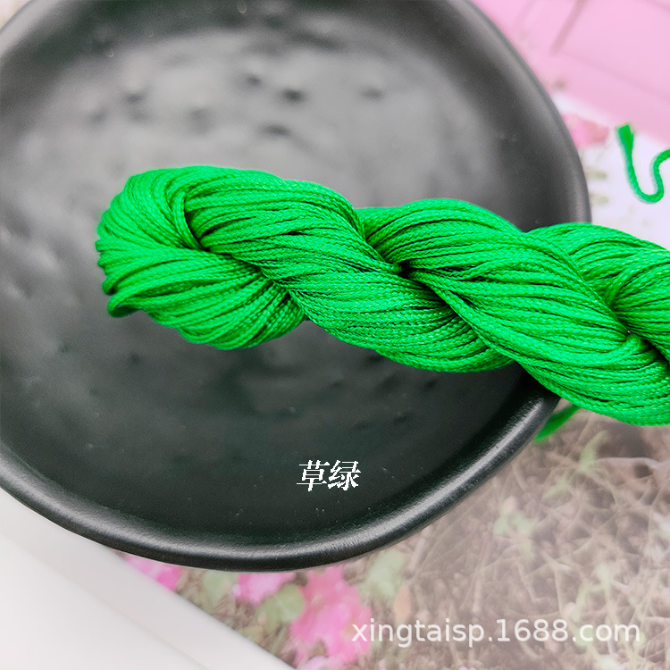 diy jewelry thread AB, Taiwan jade thread, colorful jewelry, nylon thread, jade bracelet, braided rope, 1mm jade thread wholesale pic 24