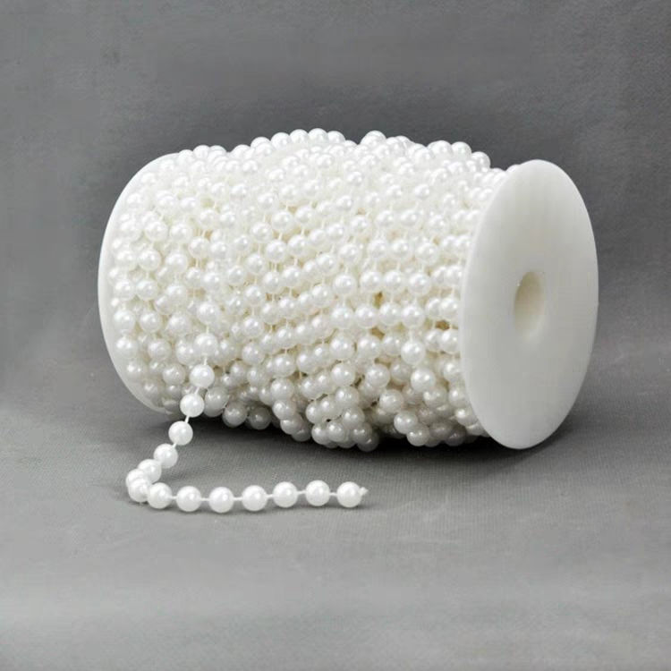 Hot flower art toy cake DIY imitation pearl wire bead 8mm 15m wedding decoration accessories pic 2