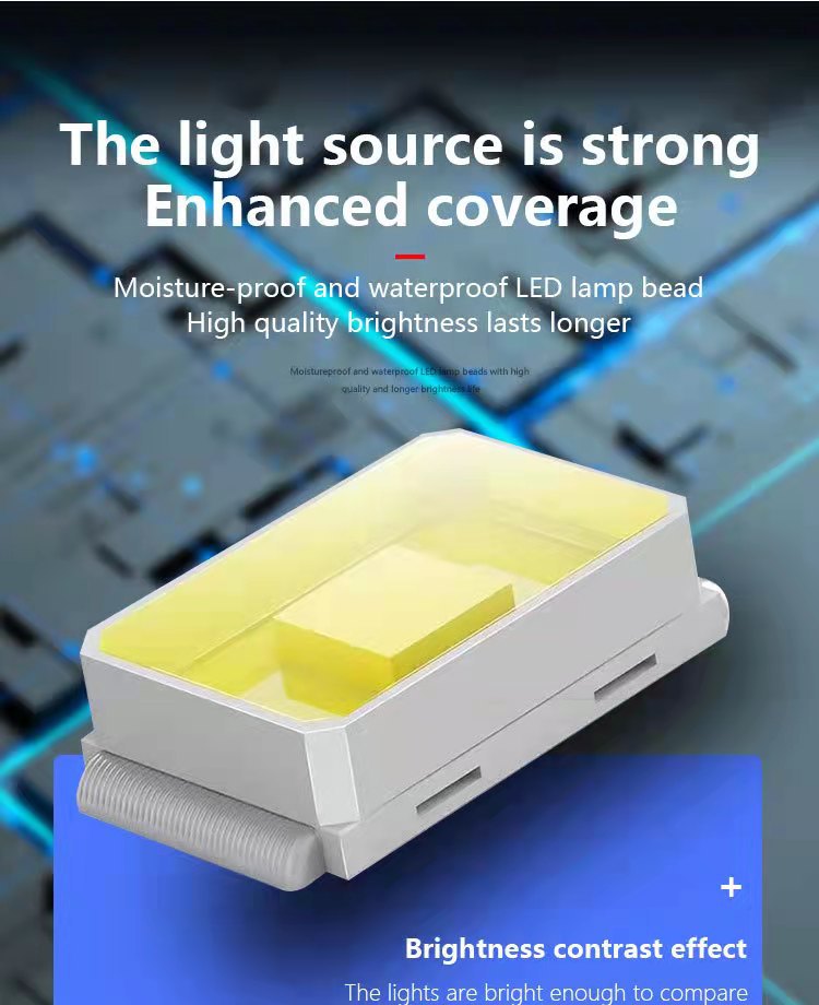 Cross-border new solar human body sensor wall lamp, outdoor split garden lamp 180COB, outdoor fence landscape lamp pic 8