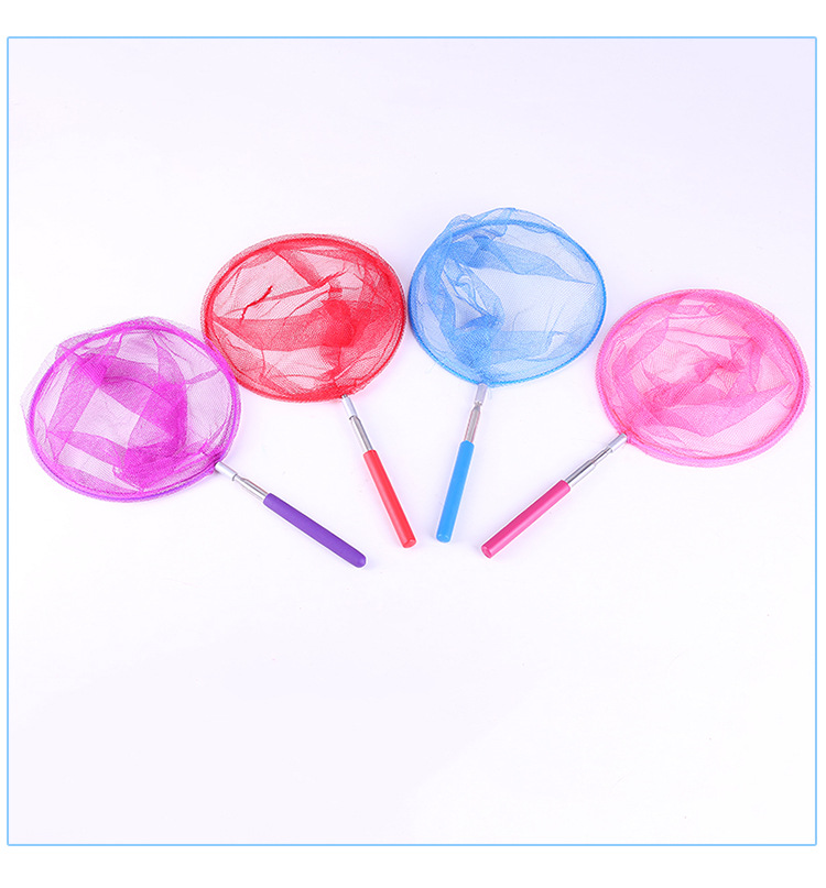 不锈钢伸缩渔网户外活动蝴蝶网儿童戏水玩具昆虫网兜沙滩钓鱼玩具详情8