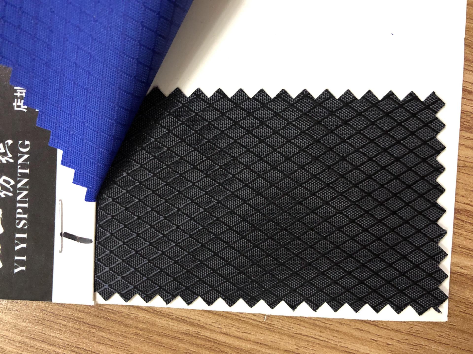 Diamond-shaped checkered PU water-like Oxford cloth for luggage, schoolbags, backpacks, tablecloths, handbags, tents, Oxford cloth fabric wholesale pic 4
