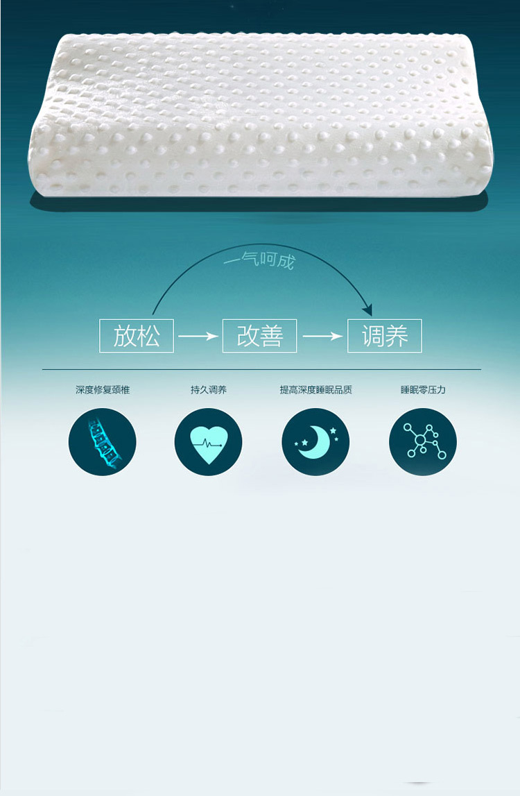 厂家直销 慢回弹太空记忆枕头 按摩护颈枕  睡眠枕头 记忆枕 枕头详情8